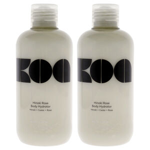 Hinoki Rose Body Hydrator - Pack of 2 by KOA for Unisex 8 oz Hydrator